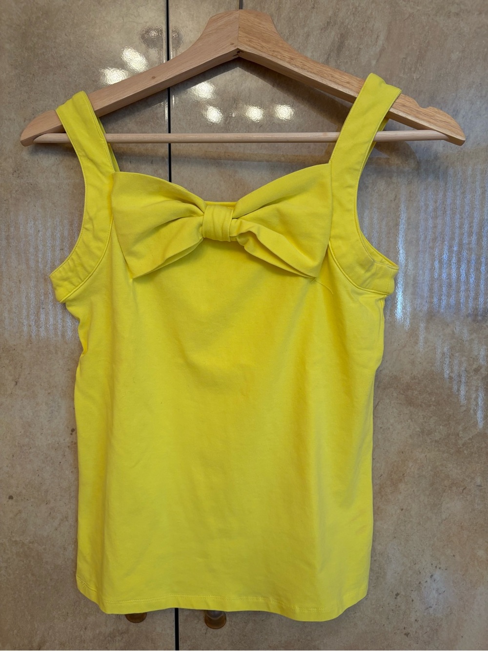 Girls Kate spade Yellow Bow-Front Tank Top size 14